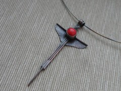 Náhrdelník - Tři kuličky larimaru