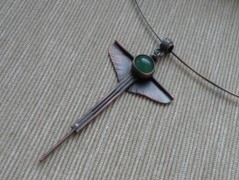 Náhrdelník - Tři kuličky larimaru