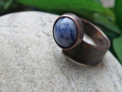 Náhrdelník - Tři kuličky larimaru