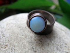 Náhrdelník - Tři kuličky larimaru