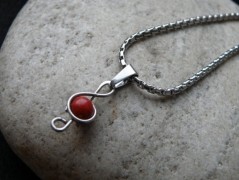 Náhrdelník - Tři kuličky larimaru