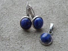 Náhrdelník - Tři kuličky larimaru