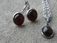 Náhrdelník - Tři kuličky larimaru