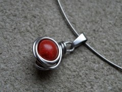 Náhrdelník - Tři kuličky larimaru