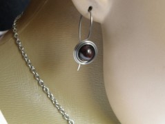 Náhrdelník - Tři kuličky larimaru