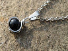 Náhrdelník - Tři kuličky larimaru