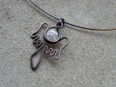 Náhrdelník - Tři kuličky larimaru