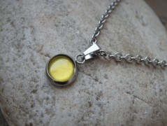 Náhrdelník - Tři kuličky larimaru