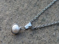 Náhrdelník - Tři kuličky larimaru