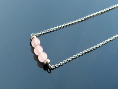 Náhrdelník - Tři kuličky larimaru