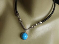 Náhrdelník - Tři kuličky larimaru