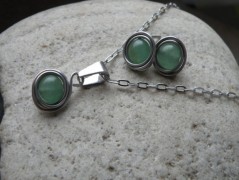 Náhrdelník - Tři kuličky larimaru