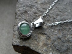 Náhrdelník - Tři kuličky larimaru