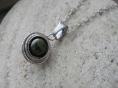 Náhrdelník - Tři kuličky larimaru