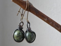 Náhrdelník - Tři kuličky larimaru