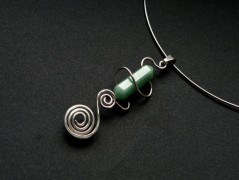 Náhrdelník - Tři kuličky larimaru