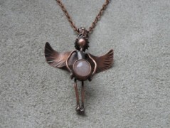 Náhrdelník - Tři kuličky larimaru