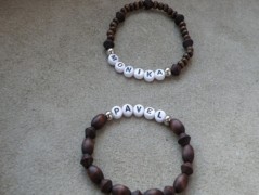 Náhrdelník - Tři kuličky larimaru