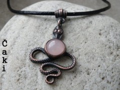 Náhrdelník - Tři kuličky larimaru