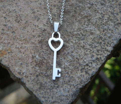 Přívěšek - nerezový klíček kruh přívěšek nerez nerezové 