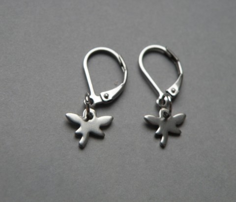 Naušnice - nerezoví motýlci motýlci naušnice minimalistické nerezové 