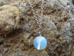 Náhrdelník - Tři kuličky larimaru