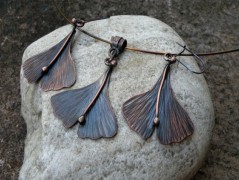 Náhrdelník - Tři kuličky larimaru