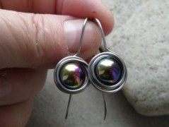 Náhrdelník - Tři kuličky larimaru