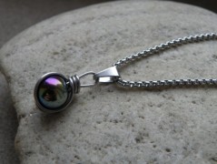 Náhrdelník - Tři kuličky larimaru