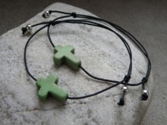 Náhrdelník - Tři kuličky larimaru