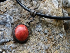 Náhrdelník - Tři kuličky larimaru