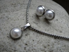 Náhrdelník - Tři kuličky larimaru