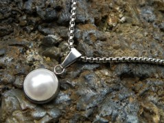 Náhrdelník - Tři kuličky larimaru