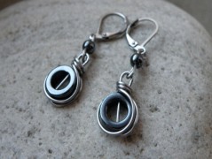 Náhrdelník - Tři kuličky larimaru