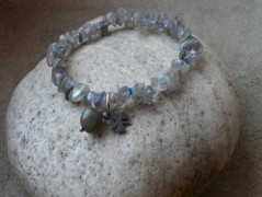 Náhrdelník - Tři kuličky larimaru