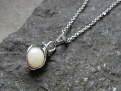 Náhrdelník - Tři kuličky larimaru