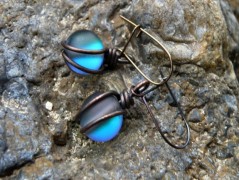 Náhrdelník - Tři kuličky larimaru