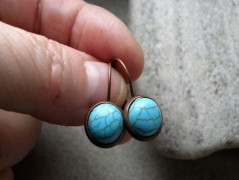 Náhrdelník - Tři kuličky larimaru