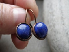 Náhrdelník - Tři kuličky larimaru