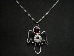 Náhrdelník - Tři kuličky larimaru