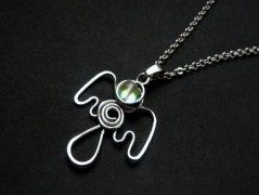 Náhrdelník - Tři kuličky larimaru