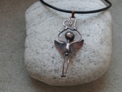 Náhrdelník - Tři kuličky larimaru