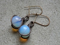 Náhrdelník - Tři kuličky larimaru