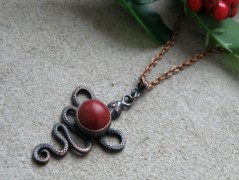 Náhrdelník - Tři kuličky larimaru