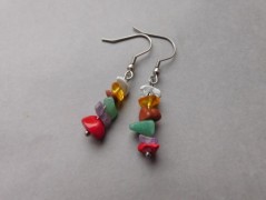 Náhrdelník - Tři kuličky larimaru