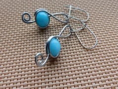 Náhrdelník - Tři kuličky larimaru