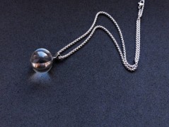 Náhrdelník - Tři kuličky larimaru