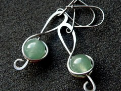 Náhrdelník - Tři kuličky larimaru