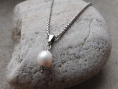 Náhrdelník - Tři kuličky larimaru