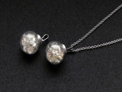 Náhrdelník - Tři kuličky larimaru